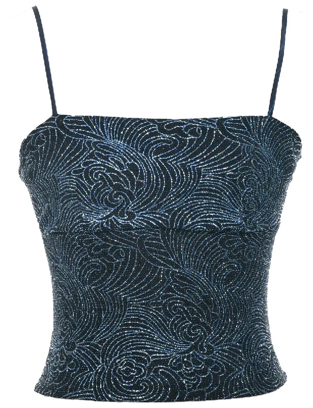 Metallic Finish Evening Top - XS Sharp Women's Italian