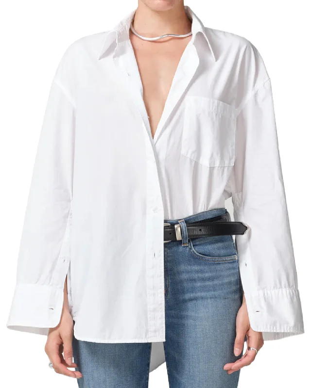 Optic White Cocoon Shirt Sustainable Organic
