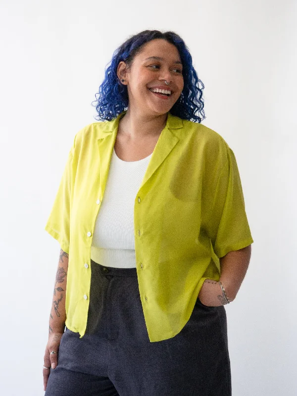 TACHIDO lime blouse Traditional Women's 