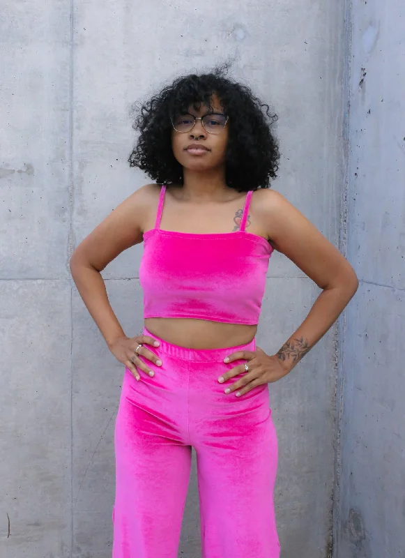 Hot Pink Luna Top Classic Women's Tweed