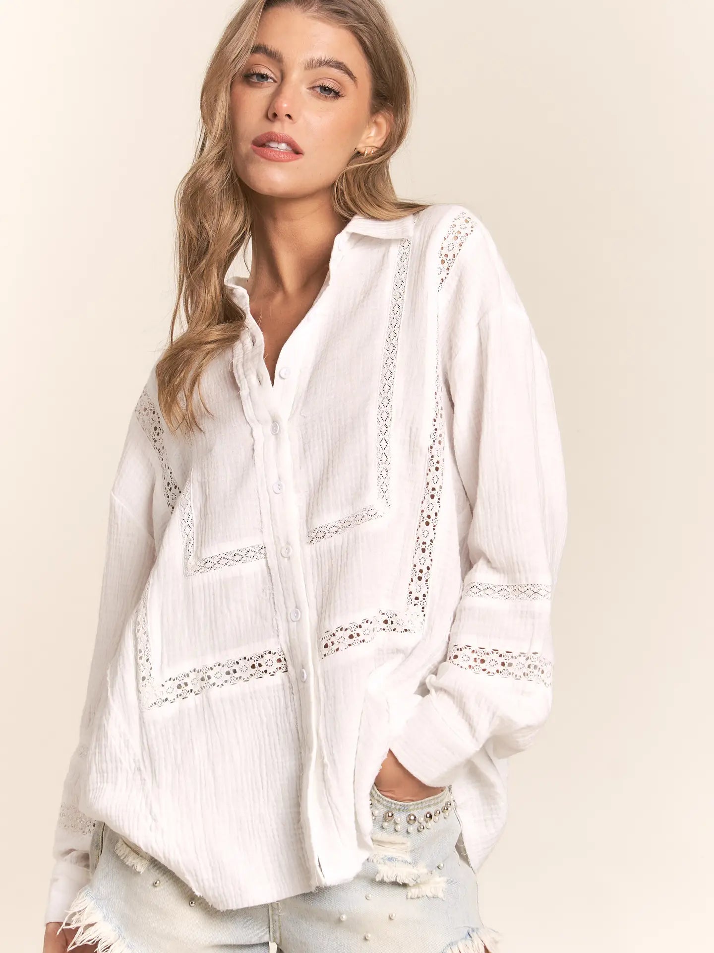 Erika Button-down Cashmere