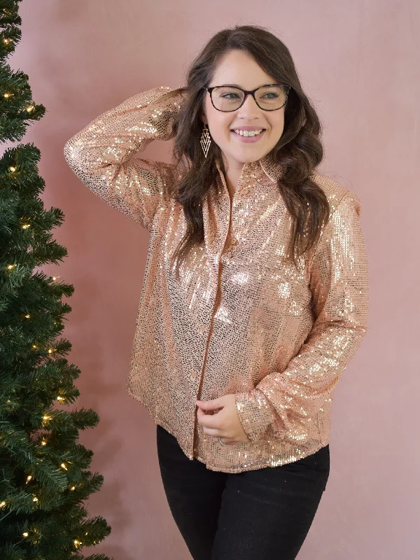 Glamorous Moments Sequin Top Hip Women's Urban