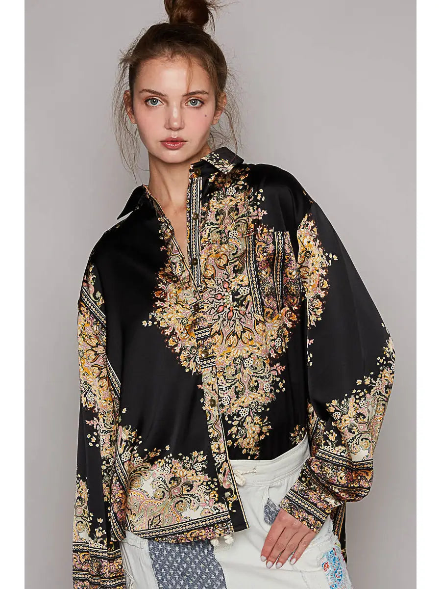 Silky Petra Blouse Luxurious Women's High -  end