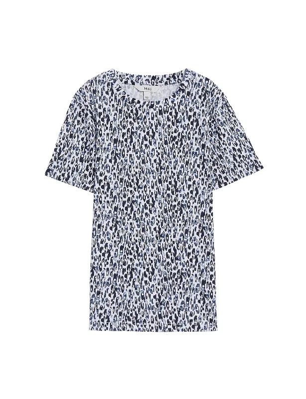 Pure Cotton Printed T-Shirt Trendy Women's 