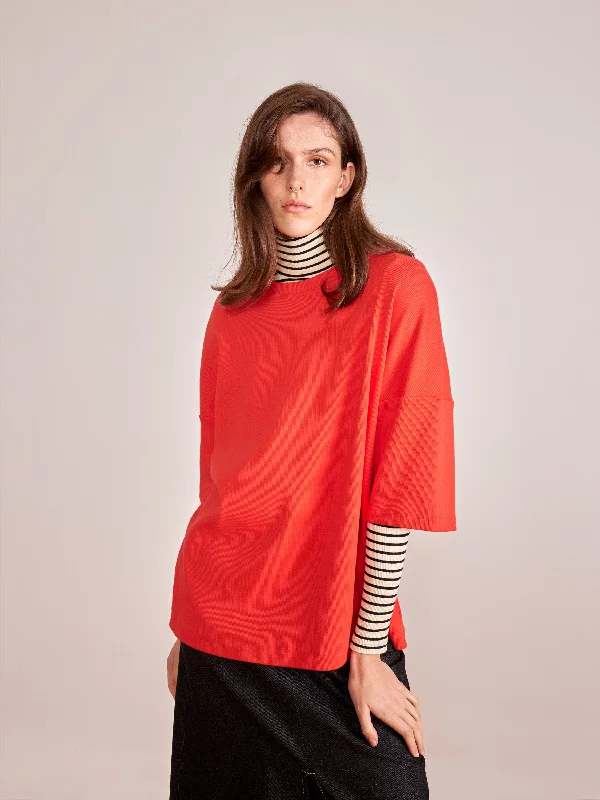 SYSTEME red oversized t-shirt Australian Beach