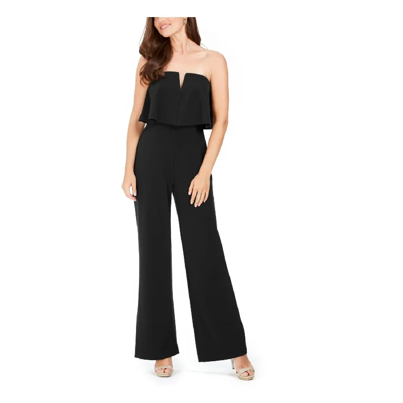 Adrianna Papell Women's Popover Jumpsuit Black Size 4 Elegant Women's Formal 
