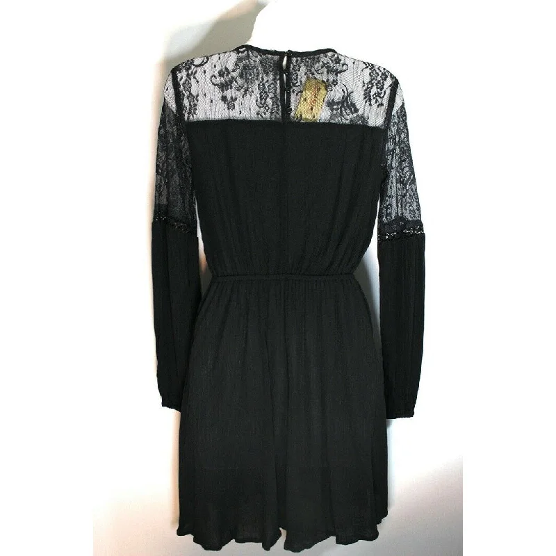 American Rag Junior's Lace Dress Black Size Small Earthy Women's Hemp - based