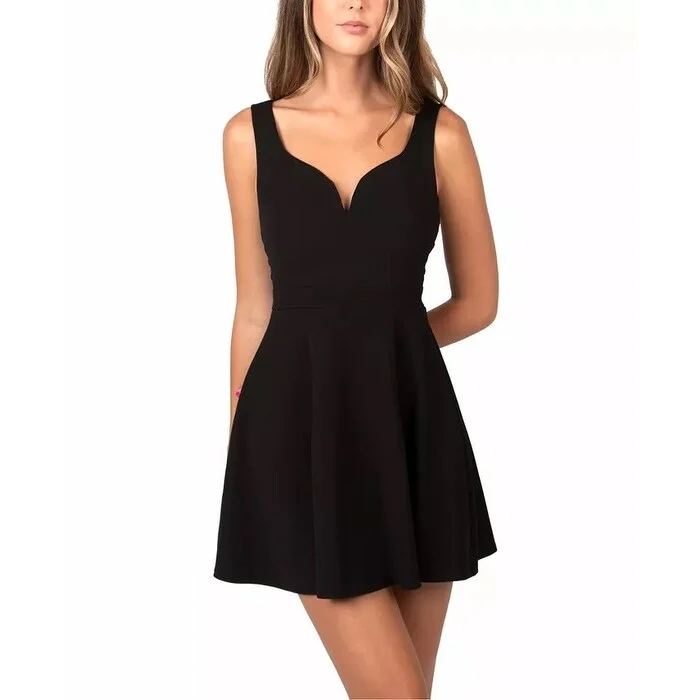 B Darlin Junior's Cross Side A Line Dress Black Size 3 Practical Women's Multi - 