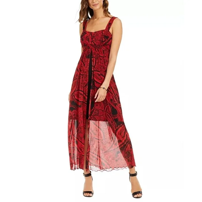 Connected Women's Printed Walk Through Maxi Dress Red Size 12 Rugged Women's Outdoor 
