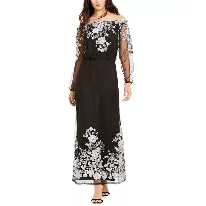 INC International Concepts Women's Embroidered Dress Black Size 10 Adventure