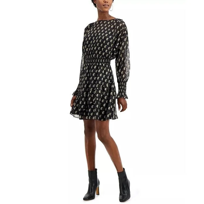 INC International Concepts Women's Ruffled Mini Dress Black Size XL - X-Large Practical Women's Quick - dry INC International Concepts Women's Ruffled Mini Dress Black Size XL - X-Large Practical Women's Quick - dry