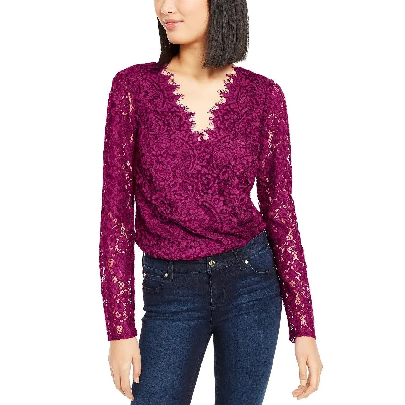 Leyden Women's Lace Bodysuit Pink Size Small Athletic Women's 