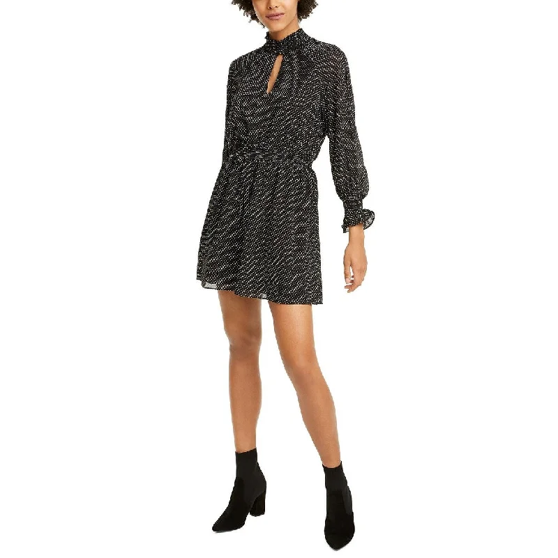 Rachel Rachel Roy Women's Dotted-Print Dress Black Size Large Cool Women's Skate
