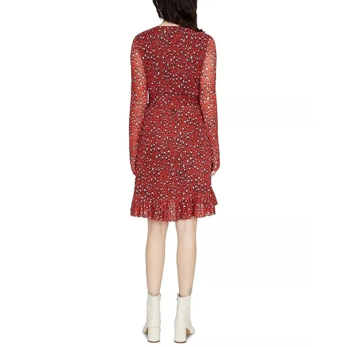 Sanctuary Women's Emma Ruffled Wrap Dress Red Size Small Earthy Women's Hemp - based Sanctuary Women's Emma Ruffled Wrap Dress Red Size Small Earthy Women's Hemp - based