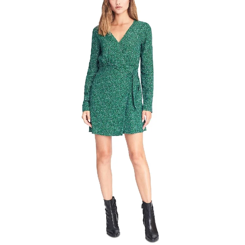 Sanctuary Women's Stay The Night Printed Wrap Dress Green Size 2 Confident Women's High - fashion Sanctuary Women's Stay The Night Printed Wrap Dress Green Size 2 Confident Women's High - fashion