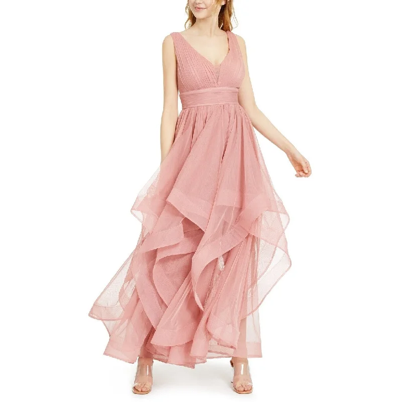 Sequin Hearts Women's High/Low Hem Gown Size 9 - Pink Size 9 Sophisticated Women's Tailored Sequin Hearts Women's High/Low Hem Gown Size 9 - Pink Size 9 Sophisticated Women's Tailored