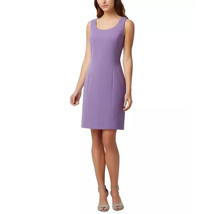 Tahari ASL Women's Sleeveless Sheath Dress Purple Size 18 Youthful Women's Pop