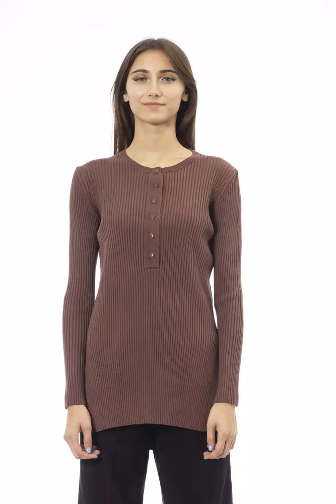 Alpha Studio  Viscose Women's Sweater Elegant Women's Formal 