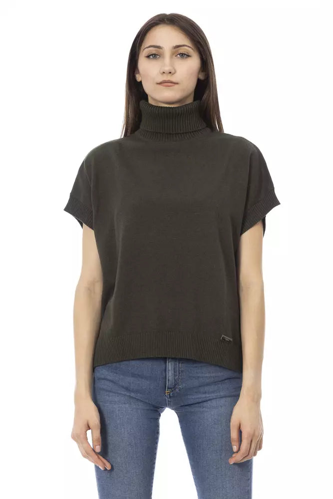 Baldinini Trend  Wool Women's Sweater Unique Women's Upcycled
