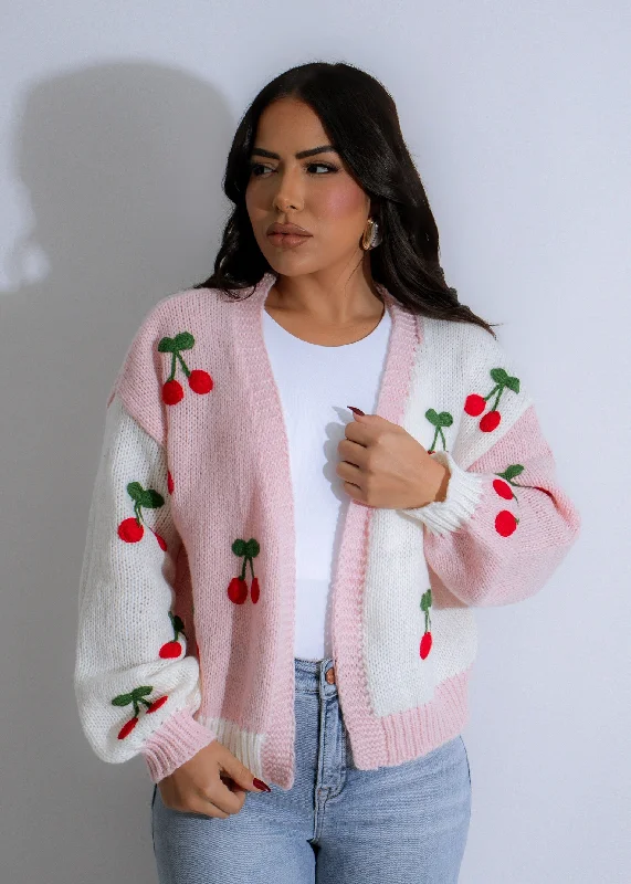 Berry Bliss Knit Sweater Pink Compression