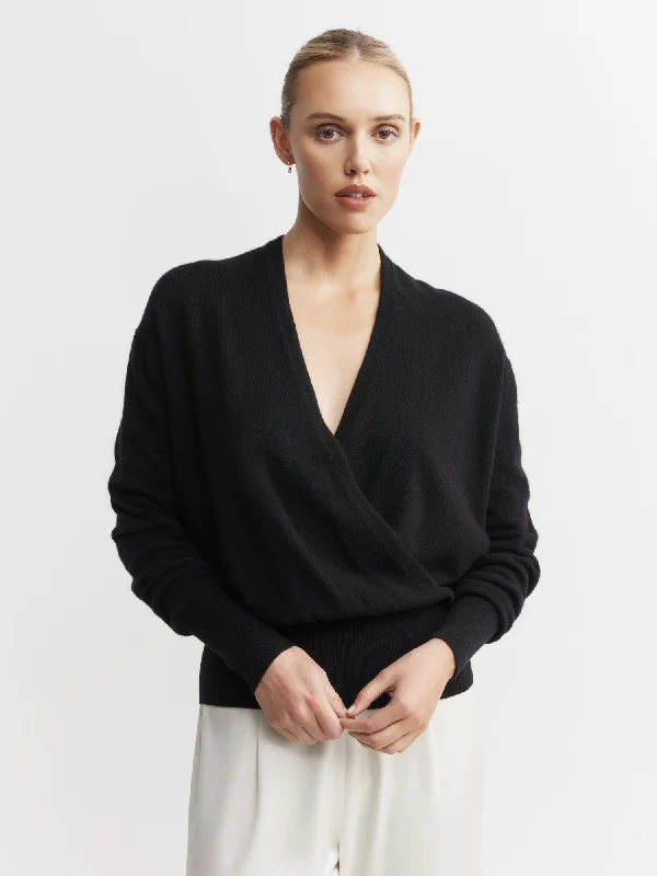 Cashmere Ballet Sweater - Black Confident Women's High - fashion
