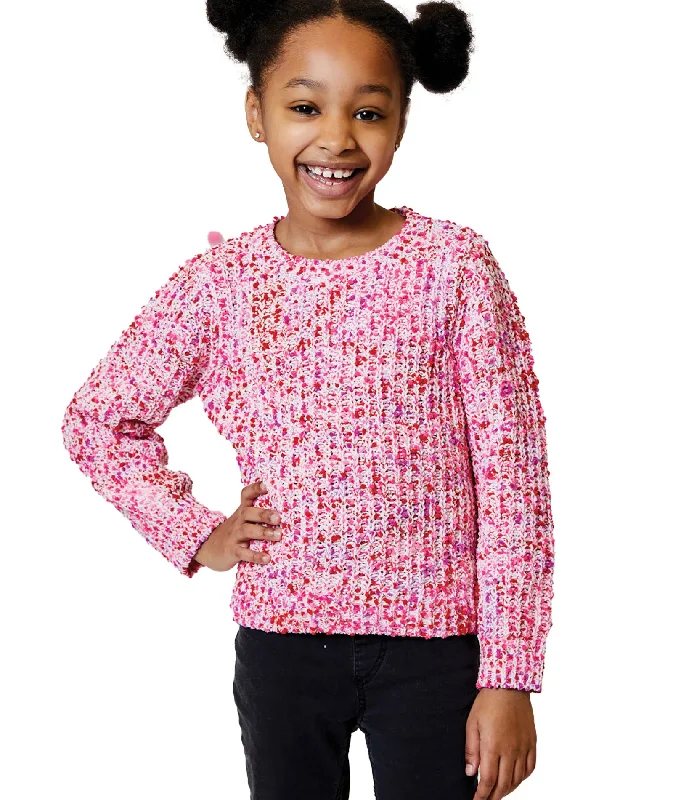 Design History Girls Little Pink Dream Combo Sweater Scandinavian