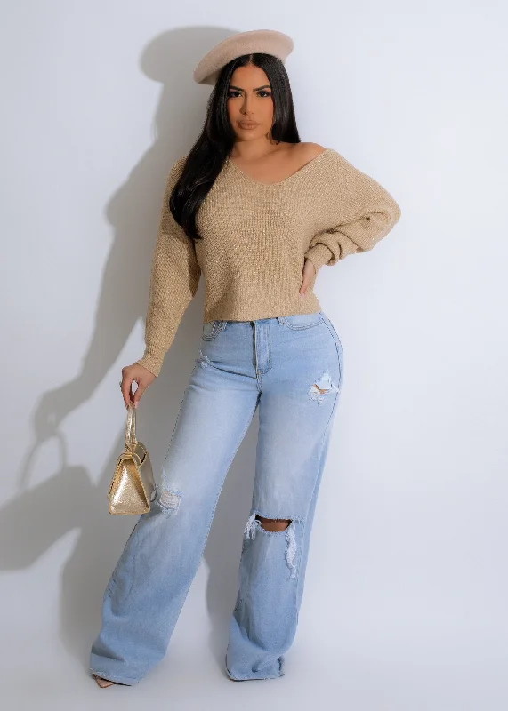 Inner Peace Knitted Sequin Sweater Nude Dapper Women's 1920S