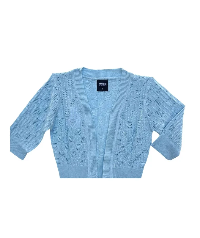 Katie J NYC Girls Goldie Short Sleeve Cardigan Sporty Women's Tennis