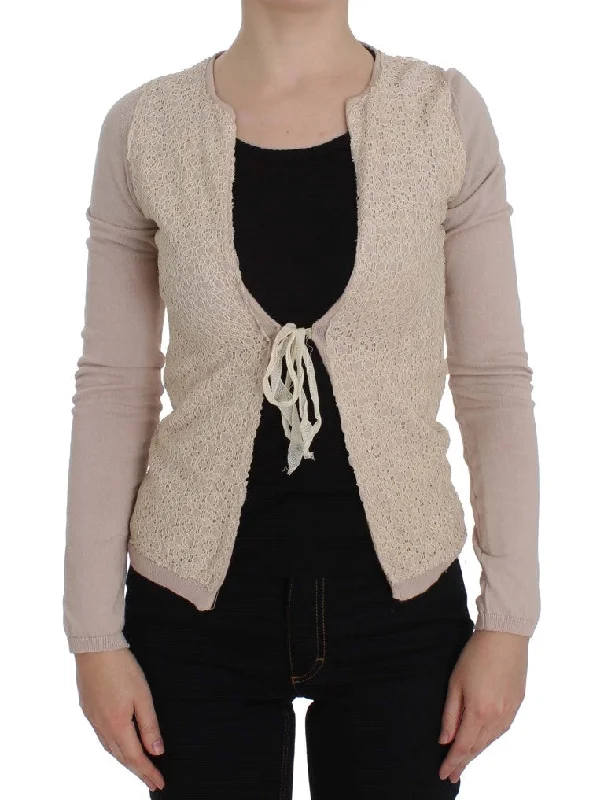 MEMORIES  Floral Lace Wrap Women's Sweater Sustainable Organic