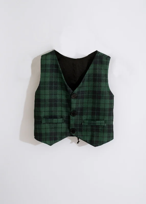 Santa's Little Helper Vest Green Laid - back Women's Vibe