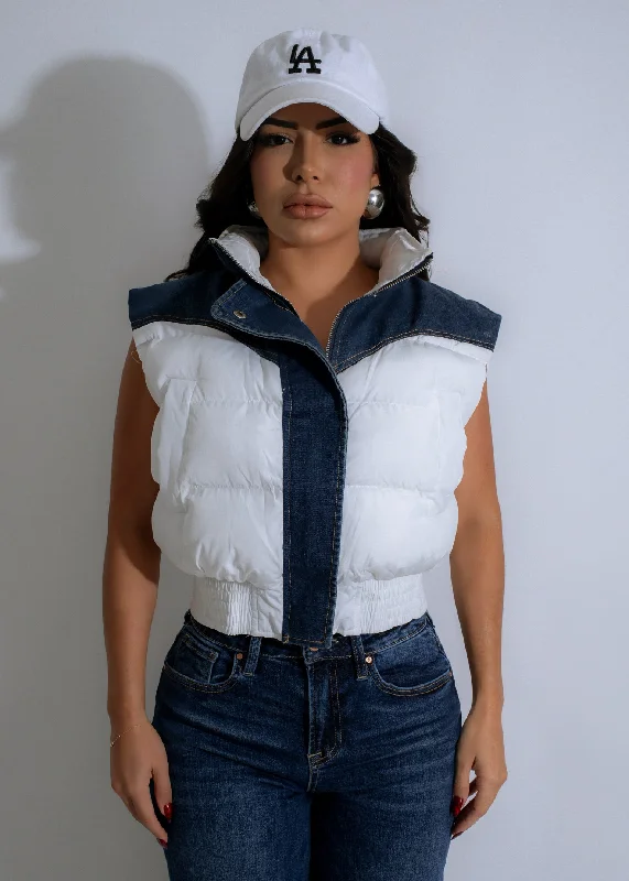 Urban Duality Jacket White Minimalist Women's Casual