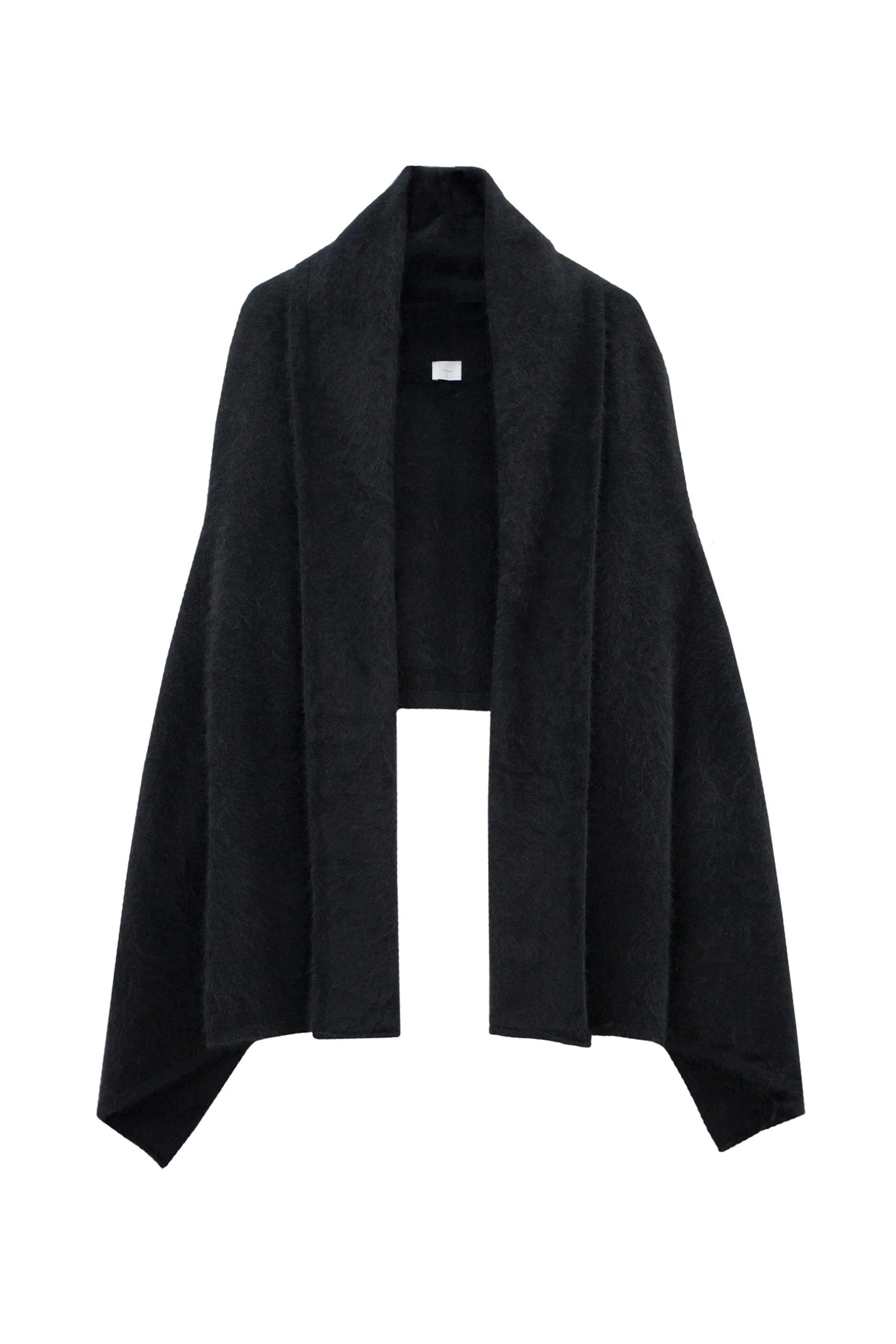 Wool Open Vest Cozy in Black Dynamic Women's High - energy