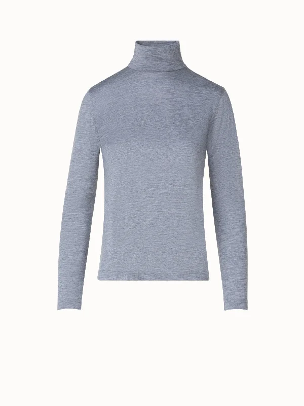Turtleneck Shirt from Cashmere Silk Classic Women's Tweed