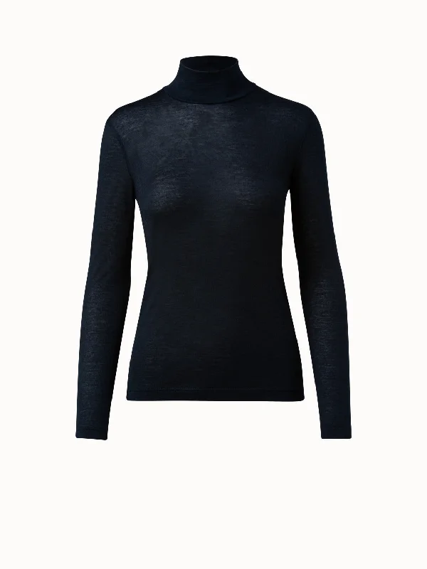 Turtleneck Shirt from Cashmere Silk Confident Women's Power
