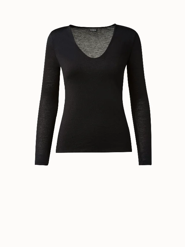 Cashmere Silk Shirt Sleek Women's 