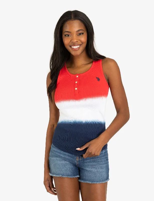 RED WHITE AND BLUE RIB TANK TOP purpose