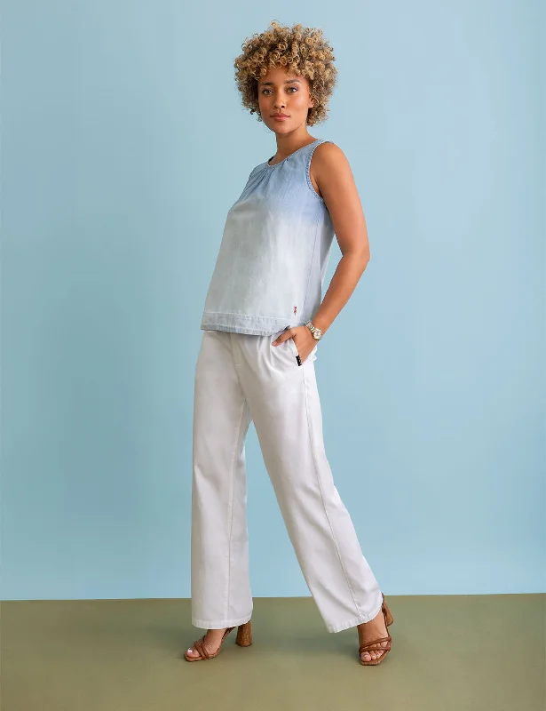 SLEEVELESS TOP WITH TIE BACK Tough Women's Military - inspired
