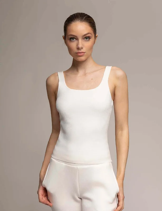 WHITE LABEL SQUARE NECK SWEATER TANK Refined Women's 