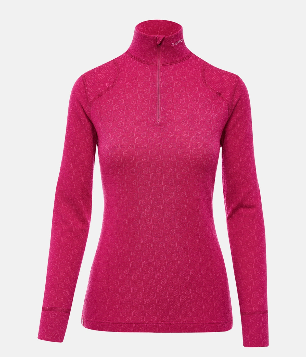 Women’s Merino Xtreme Thermal 1/2 Zip LS Shirt Pink Dapper Women's Bow - adorned